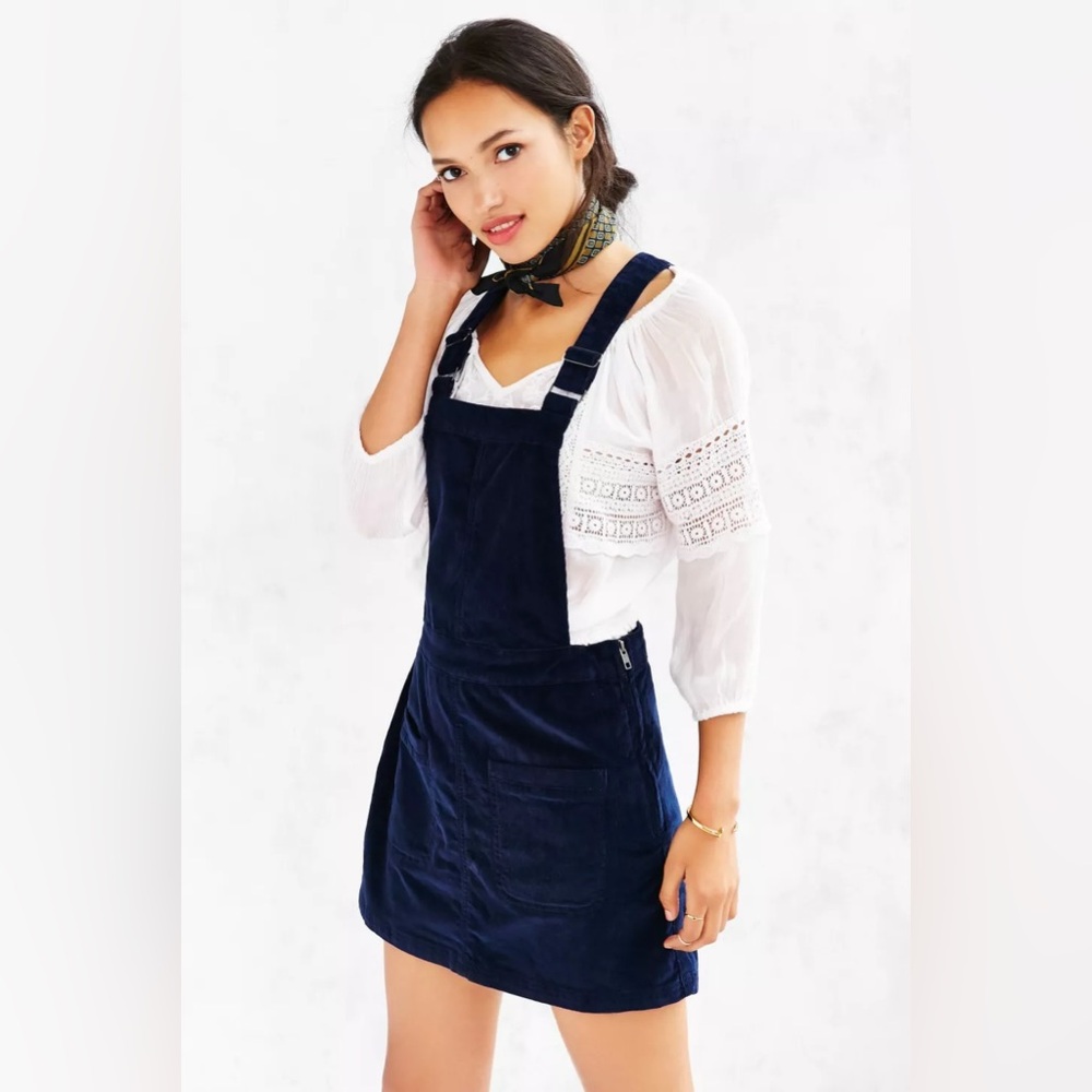 Cooperative Navy Corduroy Overall Dress